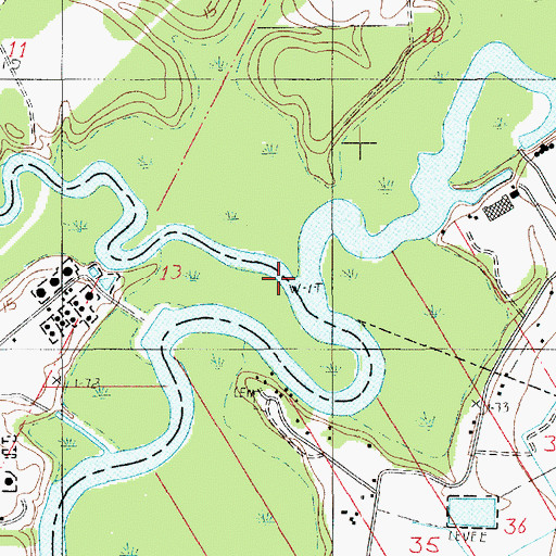 Topographic Map of Bayou Nezpique, LA