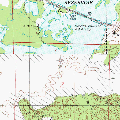 Topographic Map of Bayou Scie, LA