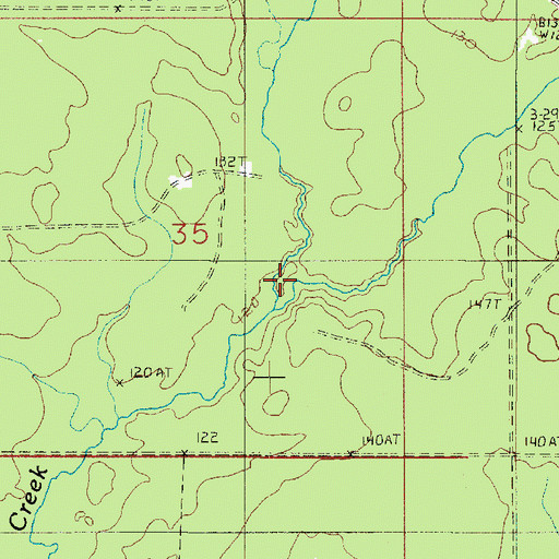 Topographic Map of Bear Head Marsh, LA