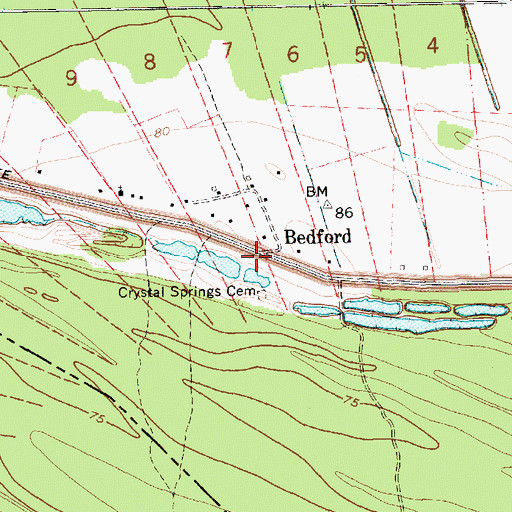Topographic Map of Bedford, LA