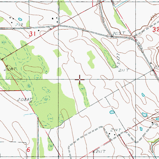 Topographic Map of Survey 490, AR