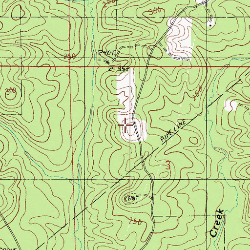 Topographic Map of Bethany Baptist Church, LA