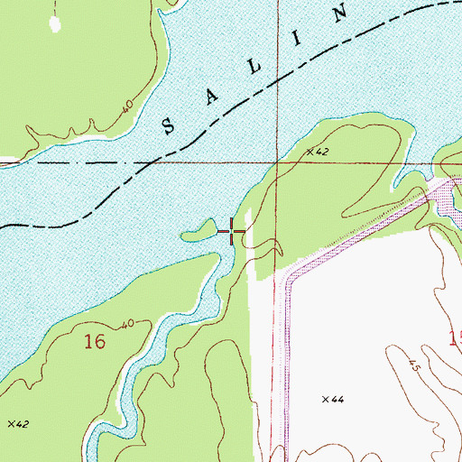 Topographic Map of Big Bayou Friejon, LA