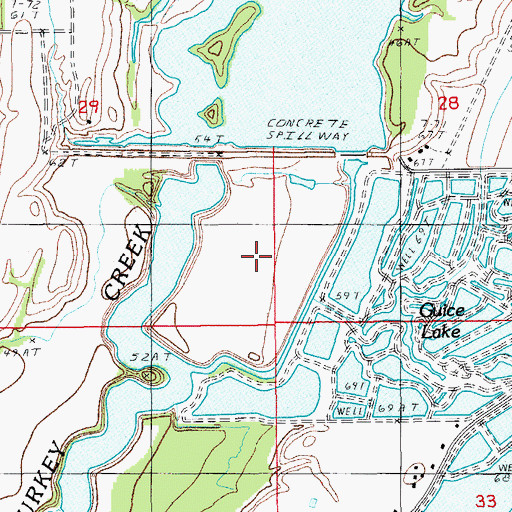 Topographic Map of Big Brake, LA