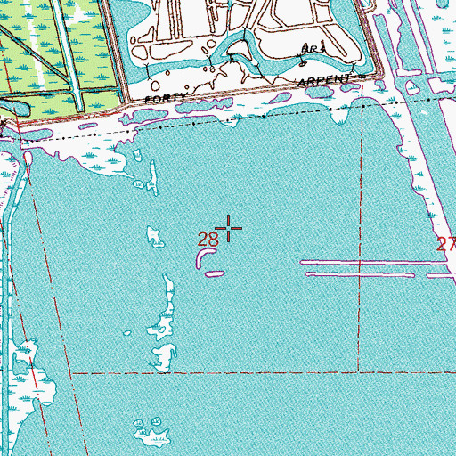 Topographic Map of Big Mar, LA