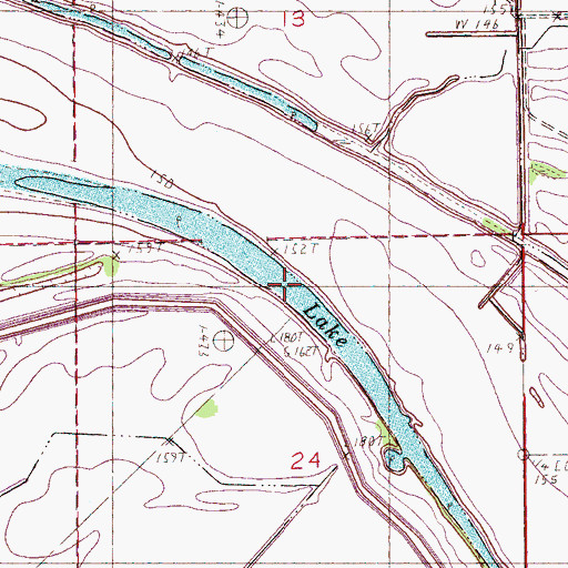 Topographic Map of Swan Lake, AR