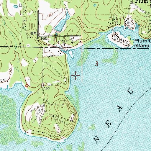 Topographic Map of Lake Bistineau, LA