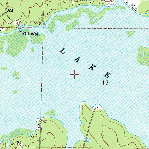 Topographic Map of Black Bayou Lake, LA
