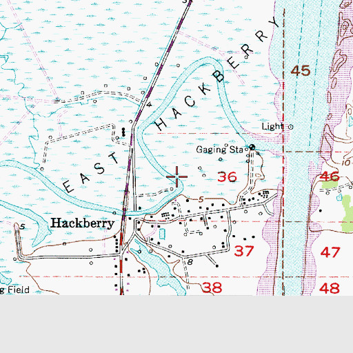 Topographic Map of Black Lake Bayou, LA