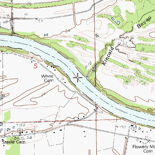 Topographic Map of Black River Lake, LA