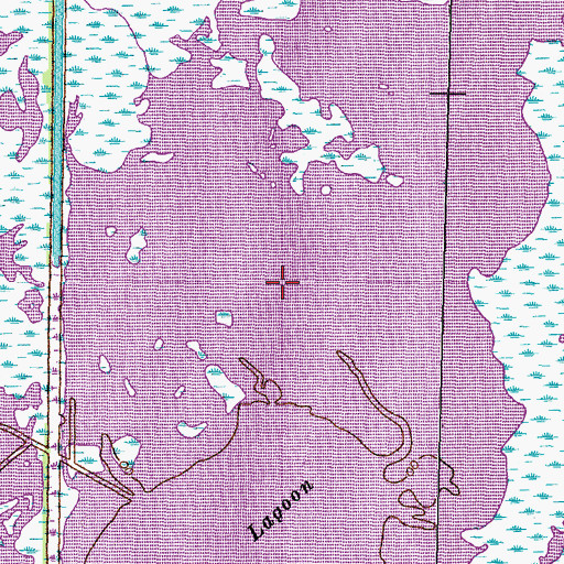 Topographic Map of Blind Lagoon, LA