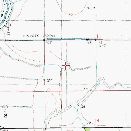 Topographic Map of Bull Lake, LA