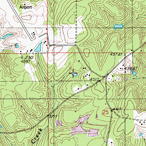 Topographic Map of Butler Pond, LA