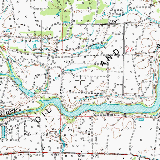 Topographic Map of Caddo-Pine Island Oil and Gas Field, LA