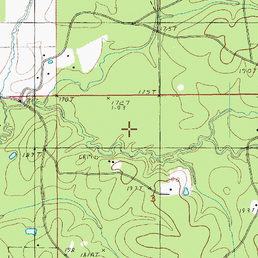Topographic Map of Lac  Calahan, LA