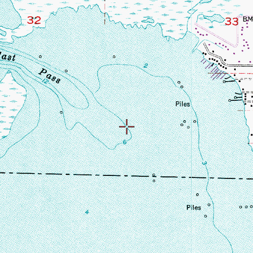 Topographic Map of Calcasieu River, LA