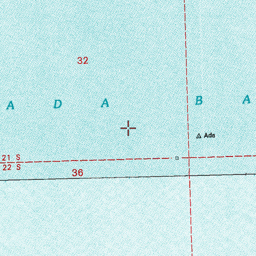 Topographic Map of Caminada Bay, LA