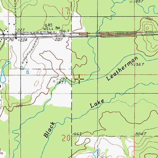 Topographic Map of Caney Creek, LA