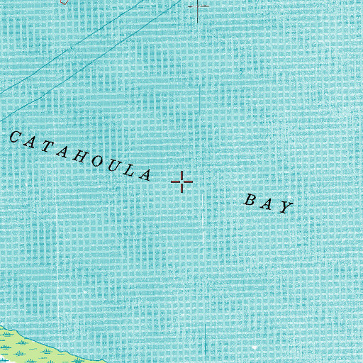 Topographic Map of Catahoula Bay, LA
