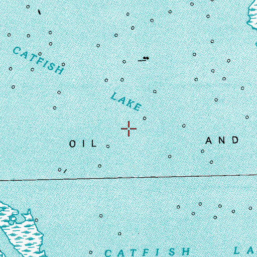 Topographic Map of Catfish Lake, LA