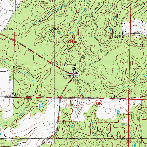 Topographic Map of Central Missionary Baptist Church, LA