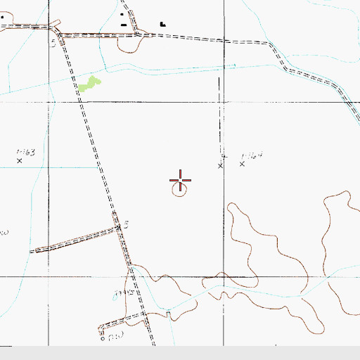 Topographic Map of Chalkey Oil and Gas Field, LA