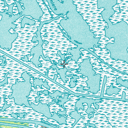 Topographic Map of Lake Cheniere, LA