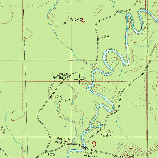 Topographic Map of Clear Creek, LA