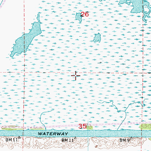 Topographic Map of Clear Marais, LA