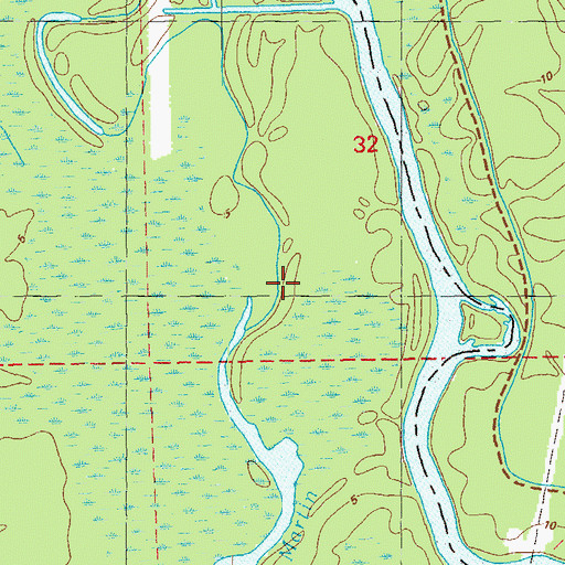 Topographic Map of Cocodrie Bayou, LA
