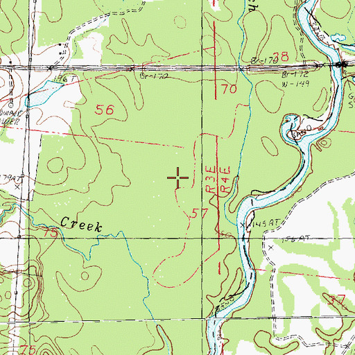 Topographic Map of Collins Creek, LA