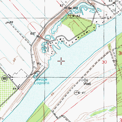 Topographic Map of Lake Concordia, LA