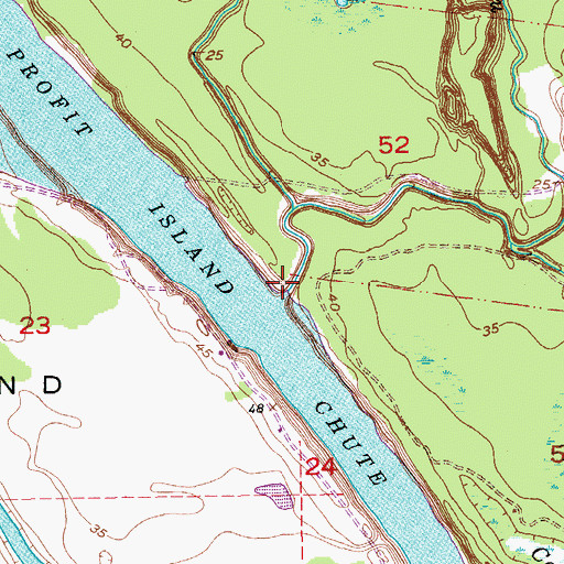 Topographic Map of Cooper Bayou, LA