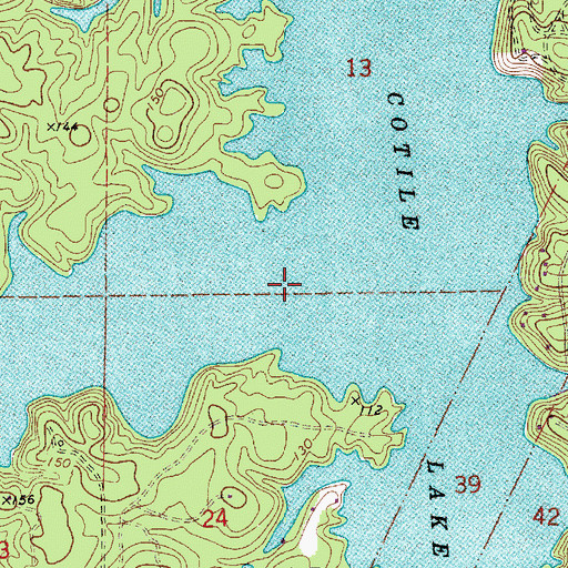 Topographic Map of Cotile Lake, LA