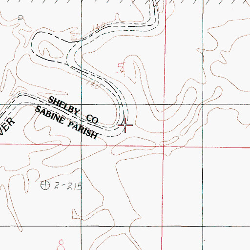 Topographic Map of Bayou San Patricio, LA