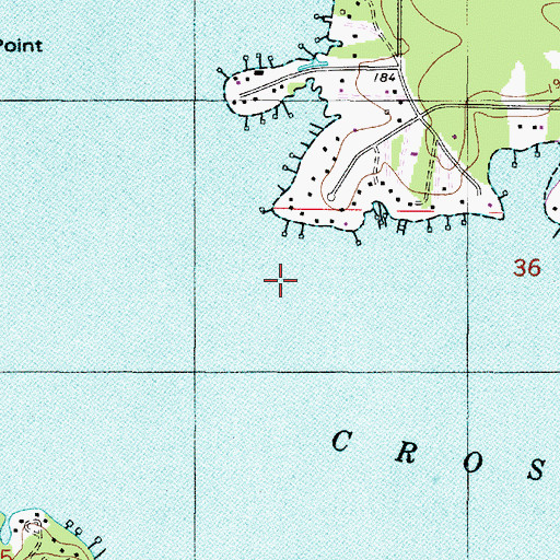 Topographic Map of Cross Lake, LA