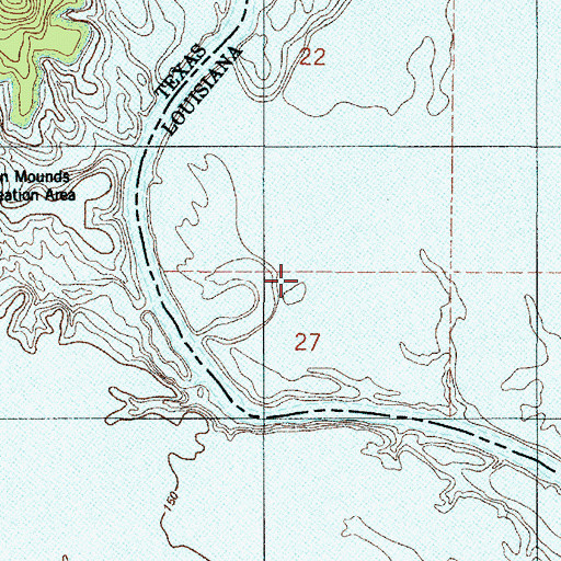 Topographic Map of Cutoff Lake, LA
