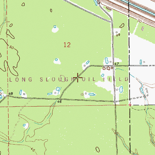 Topographic Map of Cypress Bayou Oil Field, LA