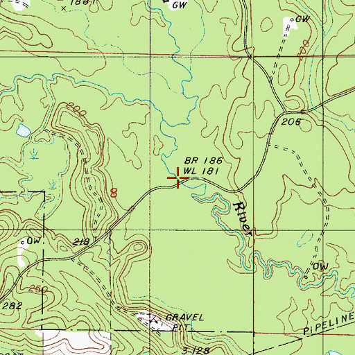 Topographic Map of Cypress Creek, LA