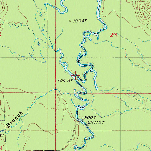 Topographic Map of Cypress Creek, LA