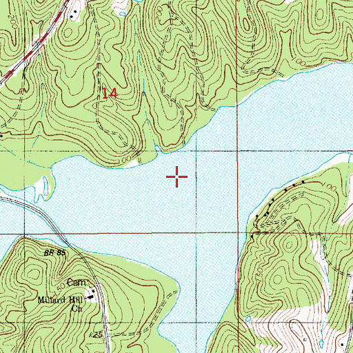 Topographic Map of Cypress Creek, LA