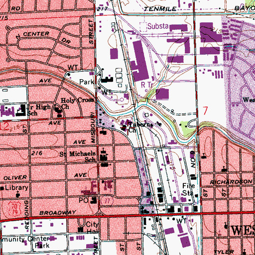 Topographic Map of Tabernacle Church, AR