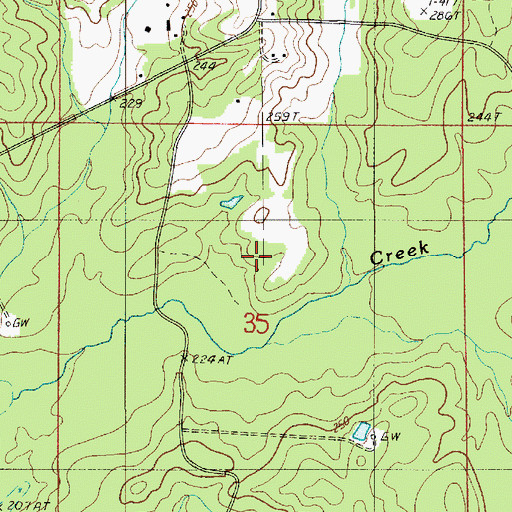 Topographic Map of Cypress Springs Oil Field, LA