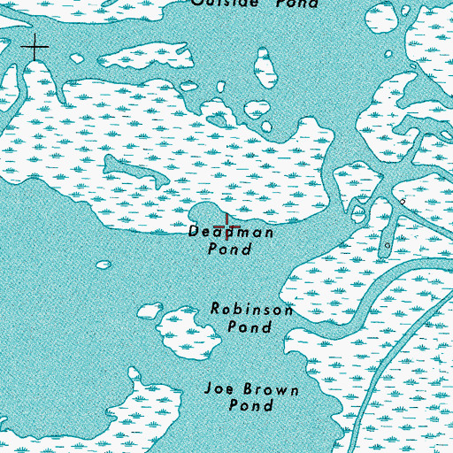 Topographic Map of Deadman Pond, LA