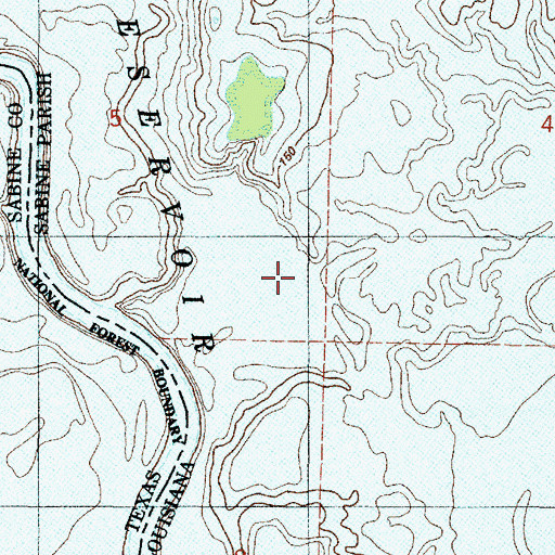 Topographic Map of Deer Lake, LA