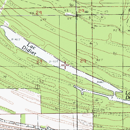 Topographic Map of Lac Didier, LA