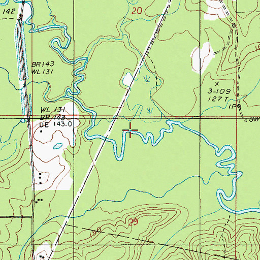 Topographic Map of Doc Creek, LA
