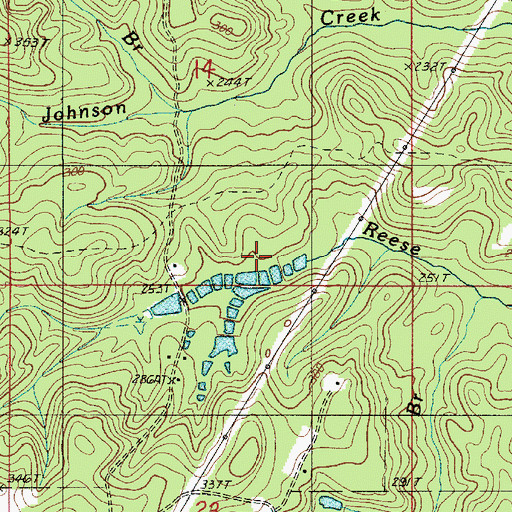 Topographic Map of Driggers Pond, LA