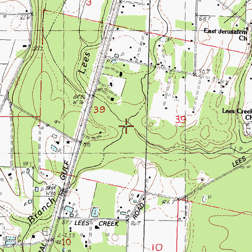 Topographic Map of Dummy Branch, LA