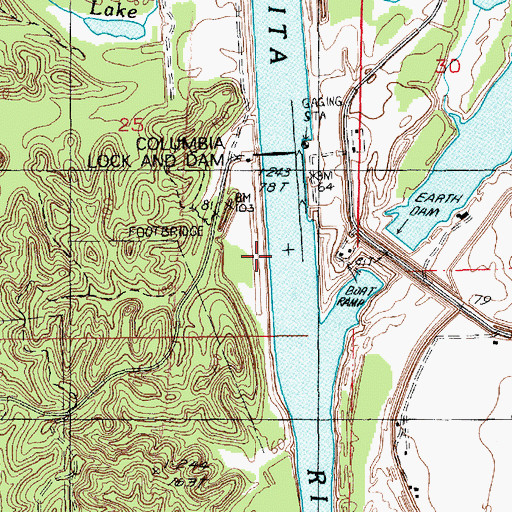 Topographic Map of Eagle Lake (historical), LA